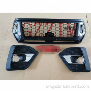 Hilux 2016+ mbele bumper grille na taa ya ukungu